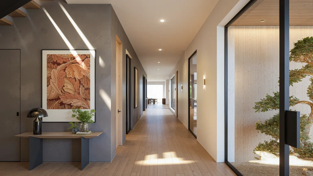 932 Chautauqua interior hallway render
